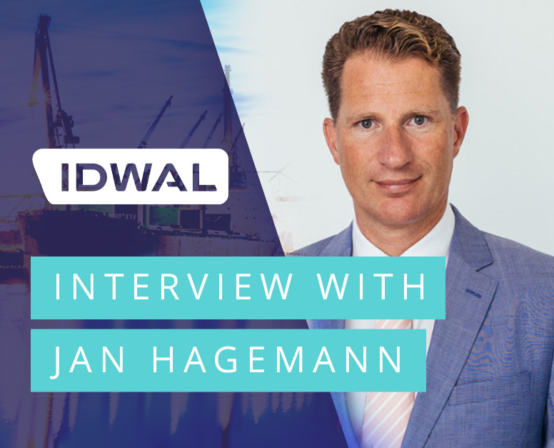 Graphic that says 'Interview with Jan Hagemann' with Idwal logo